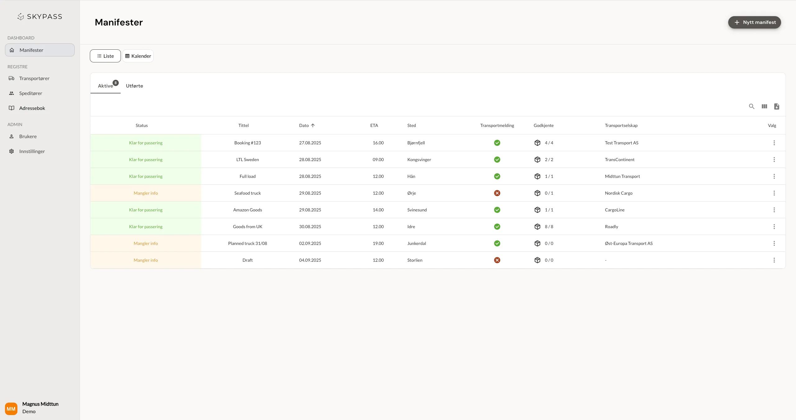 mockup of desktop version of Roadlink